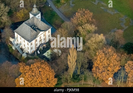 Water castle Haus Voerde, Voerde, Ruhr area, North Rhine-Westphalia, Germany Stock Photo