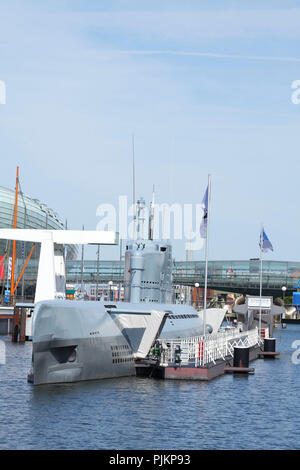 Museum submarine 'Wilhelm Bauer', German Maritime Museum, Bremerhaven, Bremen, Germany Stock Photo