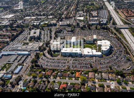 Apple Campus I, Apple Inc, Apple University, Infinite loop, Silicon Valley, Valley, California, United States of America, Cupertino, California, USA Stock Photo