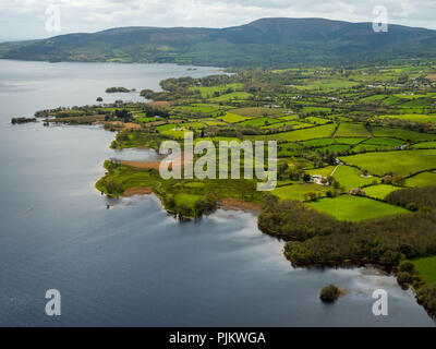 Headland, Ogonnelloe Peninsula, Lakelands, Derg Lake, Lough Derg on Shannon River, County Clare, Clare, Ireland, Europe Stock Photo