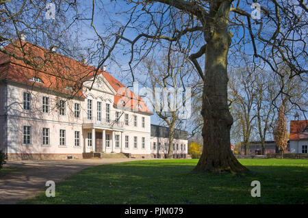 Germany, Brandenburg, Uckermark, Criewen, Lower Oder Valley National Park, Criewen Castle (seat of the National Park Administration), Stock Photo