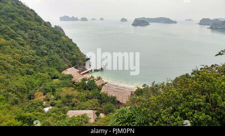 Islands in Halong Bay, Vietnam Stock Photo