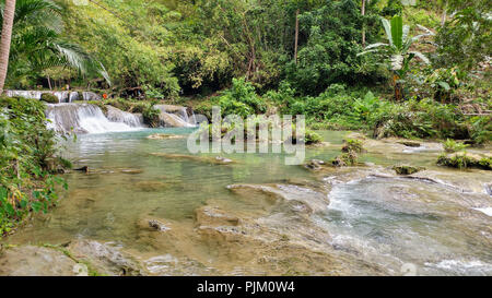 Waterfall on Siquijor Island, Philippines Stock Photo