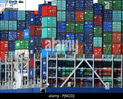 The Ultra Large Container Ship CMA CGM Benjamin Franklin Entering The ...