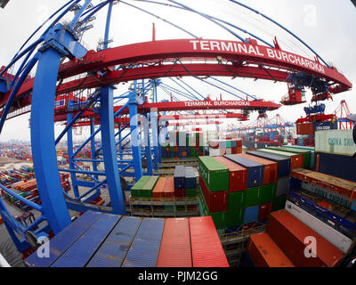 container loading Stock Photo