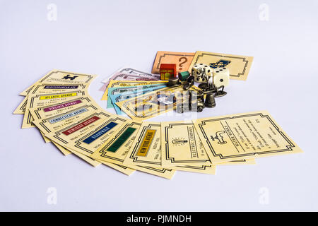 Monopoly Property Trading board game from Parker Brothers. The classic real  estate trading game from Parker Brothers Stock Photo - Alamy