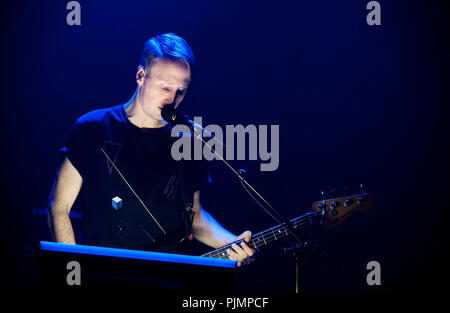 Concert of the Belgian electro band Goose in the Ancienne Belgique (Brussels, 22/04/2016) Stock Photo