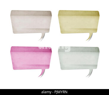 An image of stylish modern speech bubbles Stock Photo