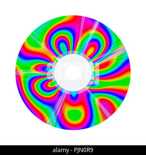 An image of a compact disc with nice colors Stock Photo