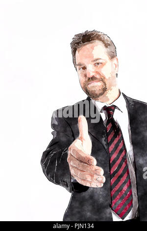 An image of a handsome business man Stock Photo