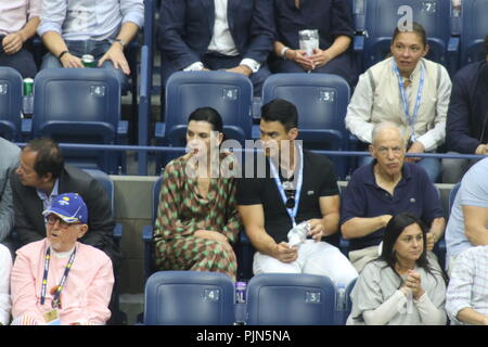 Julianna Margulies Keith Lieberthal Tennis US Open. 9-7-2018 Photo by