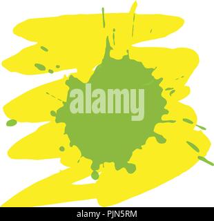 Vector illustration. Background of multi-colored blots of ink Stock Vector