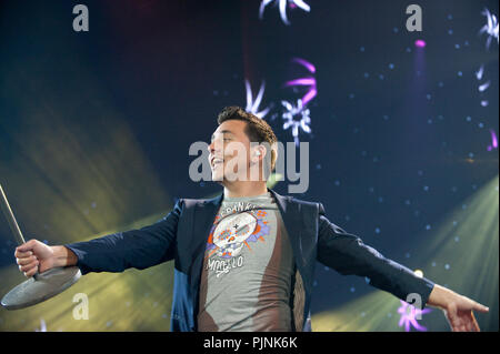 Dutch singer Jan Smit at the Schlagerfestival in Hasselt (Belgium, 02/04/2011) Stock Photo