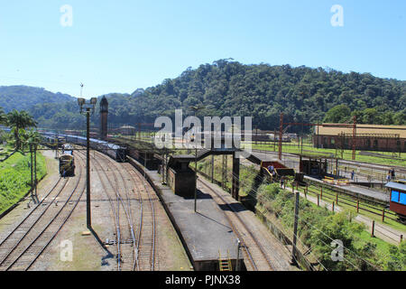 Paranapiacaba, a neighborhood in Santo André, São Paulo, Brazil, nestled in  the middle of the Serra do Mar. It is an old railway village built by the  english. It has a reputation