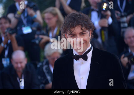 Venice, Italy. 08th Sep, 2018. 75th Venice Film Festival, red carpet Award Ceremony. Pictured: Michele Riondino Credit: Independent Photo Agency/Alamy Live News Stock Photo