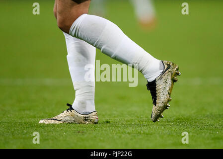 Harry Kane of England's golden boots during the UEFA Nations League League A Group 4 match between England and Spain at Wembley Stadium on September 8th 2018 in London, England. (Photo by Daniel Chesterton/phcimages.com) Stock Photo