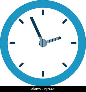 time clock with shield Stock Vector