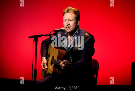 Belgian singer Marka playing his show 'Marka Se Reprend' in Brussels (Belgium, 06/12/2013) Stock Photo