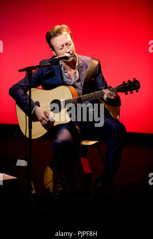 Belgian singer Marka playing his show 'Marka Se Reprend' in Brussels (Belgium, 06/12/2013) Stock Photo