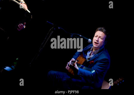 Belgian singer Marka playing his show 'Marka Se Reprend' in Brussels (Belgium, 06/12/2013) Stock Photo