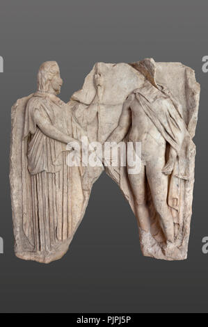 The Imperial Reliefs from the Sebasteion at Aphrodisias Antique city ,Geyre,Aydin,Turkey Stock Photo