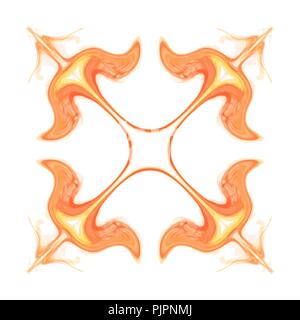 mandala watercolor pattern on white background, vector illustration Stock Vector