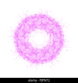 mandala watercolor pattern on white background, vector illustration Stock Vector