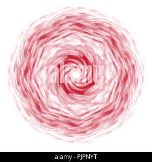 red mandala watercolor circle background pattern on white background, vector illustration Stock Vector