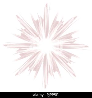 soft pink mandala star watercolor pattern on white background, vector illustration Stock Vector