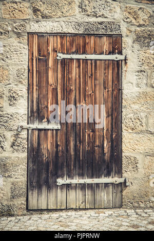 Old door toned Stock Photo