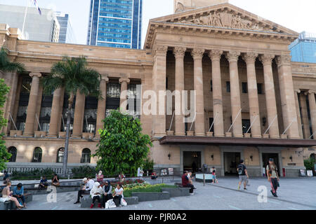 Historic City Hall in Brisbane, Australia Stock Photo