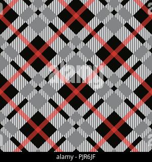 Template of checkered seamless background, plaid fabric, vector background eps a0 Stock Vector