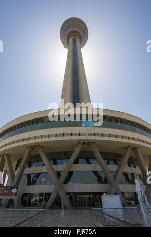 Picture of Tower Milad in the Iranian capital Tehran, and it is one of the main landmarks in Tehran.its has 280 meter length . Stock Photo