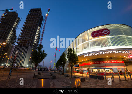 Emirates Air Line, Cable car, London, United Kingdom. Stock Photo