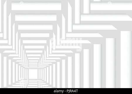 Abstract vector of white pattern space consisting of regular squares. Can be used as a template, banner, background, etc. Stock Vector