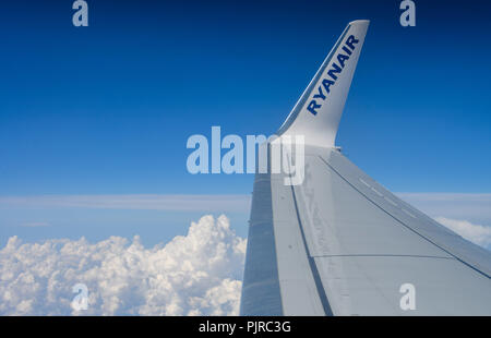 Ryan Air Flugzeug Stock Photo