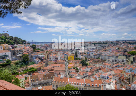 Altstadt Baixa Lissabon Portugal Stock Photo Alamy