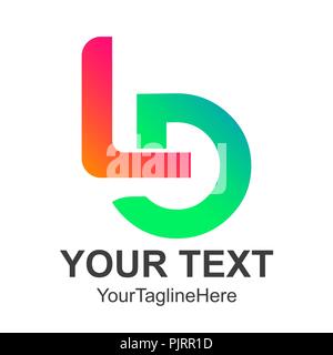 Initial Letter LD Initial alphabet Logo design Template element Stock Vector