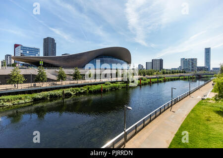 London Aquatics Centre at the Queen Elizabeth Olympic Park in London, England United Kingdom UK Stock Photo