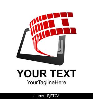 Mobile Phone App Center Logo Design Template Vector Stock Vector
