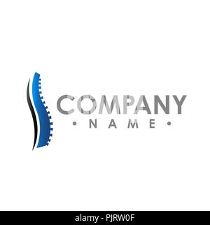 Chiropractic abstract vector logo design template. chiropractic Medicine, Healthcare design Stock Vector