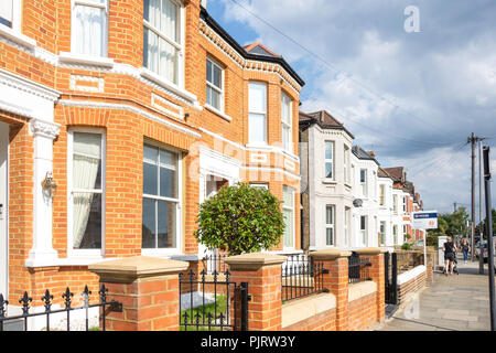 Semi-detached houses, Ormeley Road, Balham London Borough of Wandsworth, Greater London England, United Kingdom Stock Photo