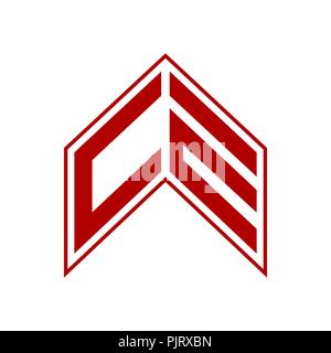 abstract initial letter CE or OE logo concept design template vector illustration Stock Vector