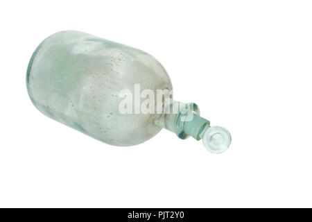 apothecary bottle with glass ground stopper. isolated on white background, with clipping path Stock Photo