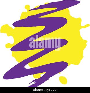 Vector illustration. Background of multi-colored blots of ink Stock Vector
