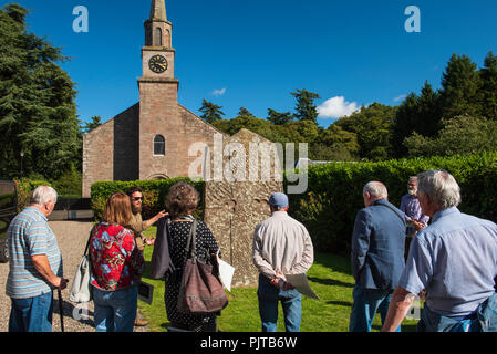 Glamis Manse Pictish Stone, Glamis, Angus, Scotland. Stock Photo