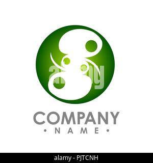 Abstract circle logo icon design, Circle logo concept vector design illustration Stock Vector