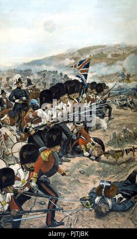 Batalla del río Almá, por Richard Caton Woodville. Stock Photo