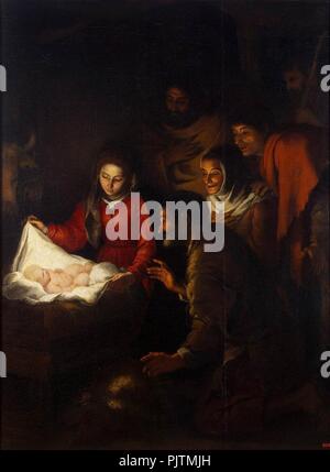 Bartolomé Esteban Perez Murillo - Adoration of the Shepherds - Stock Photo