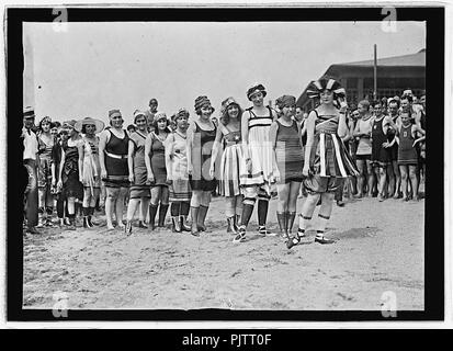 Bathing Beach parade, July 26, 1919 Stock Photo